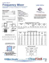 Datasheet LAVI-2VH+ manufacturer Mini-Circuits